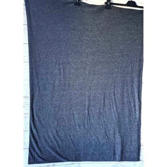 Brushed Jersey Knit Fabric Cut 70 * 90 In ( 1.9 yd* 2.5 yd) Gray Melange Stretch - Picture 1 of 5